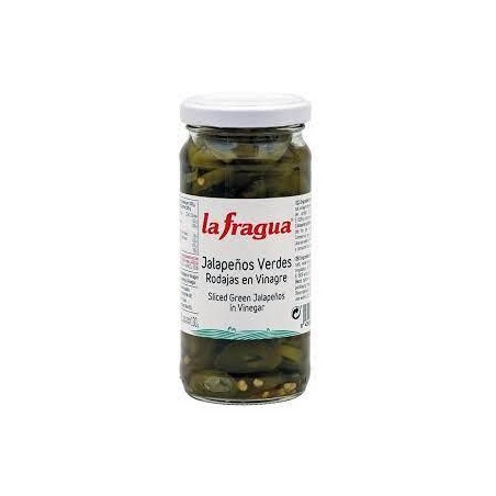 JALAPEÑOS  VERDES EN RODAJA FRAGUA TARRO 244GR.