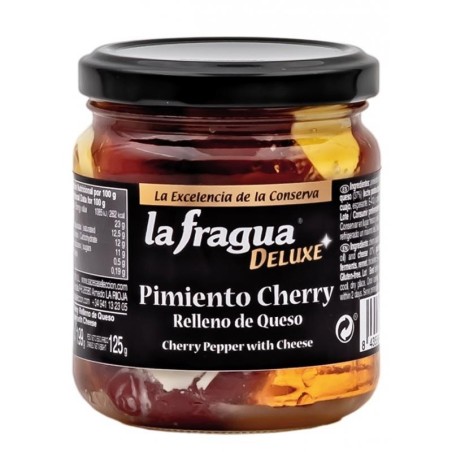 PIMIENTOS CHERRY RELLENO DE QUESO TARRO 212 FRAGUA