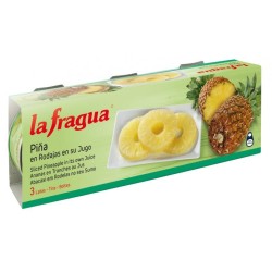 PIÑA EN SU JUGO RODAJAS 4UDS. LATA PACK 3 LA FRAGUA