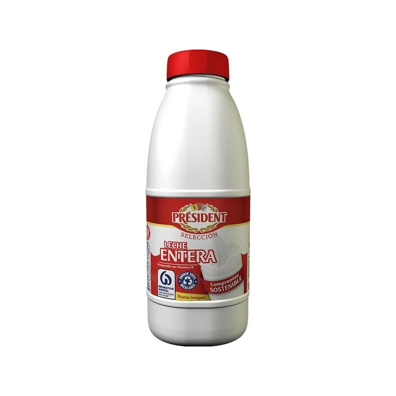 LECHE ENTERA PRESIDENT 6X 1,5L.