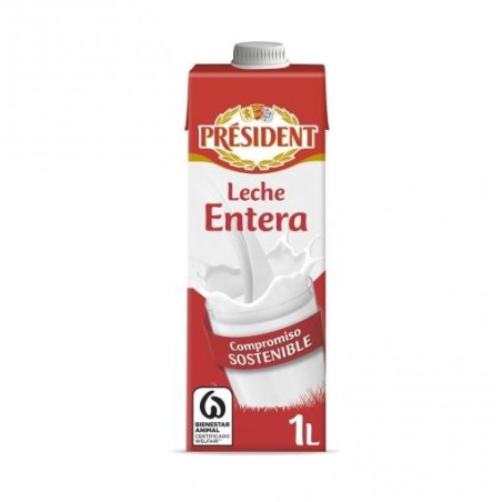 LECHE ENTERA PRESIDENT 1L.