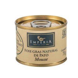 FOIE GRAS NATURAL PATO MOUSSE 70GR. LATA IMPERIA