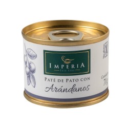 PATE DE PATO ARÁNDANOS 70GR. LATA IMPERIA