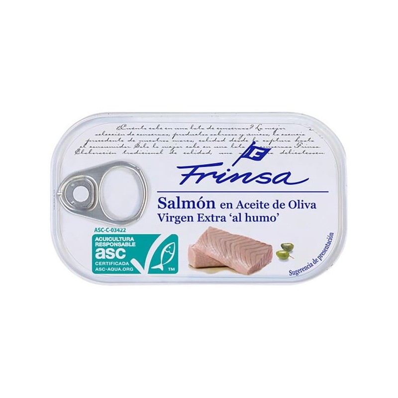 SALMÓN AHUMADO ACEITE OLIVA RR-120 FRINSA