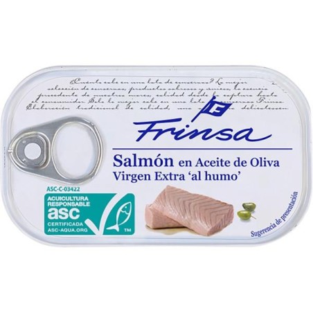 SALMÓN AHUMADO ACEITE OLIVA RR-120 FRINSA