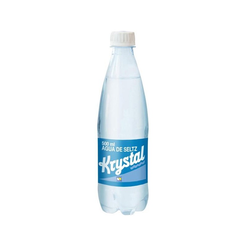 AGUA KRYSTAL SELTZ CON GAS 1/2L. PET