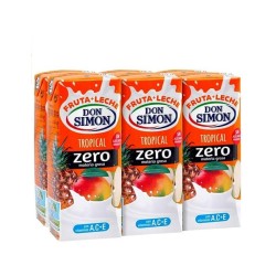 VARIOS - ZUMO FRUTA LECHE TROPICAL DON SIMON 33CL.