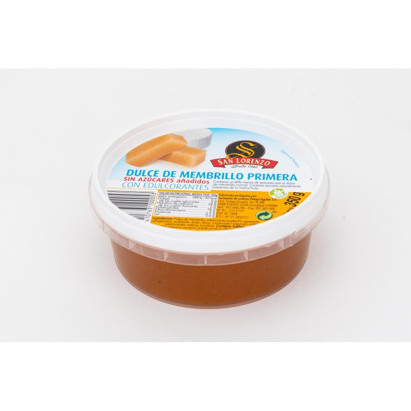 VARIOS - DULCE MEMBRILLO 350 GR. SIN AZUCAR SAN LORENZO