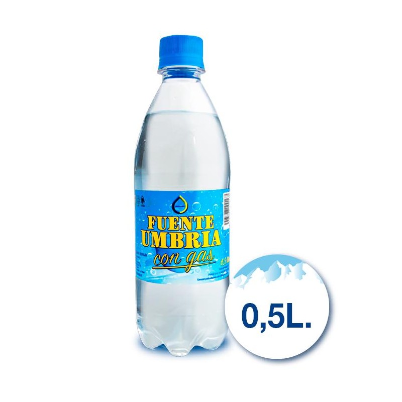 VARIOS - AGUA FUENTE UMBRIA 50CL. CON GAS