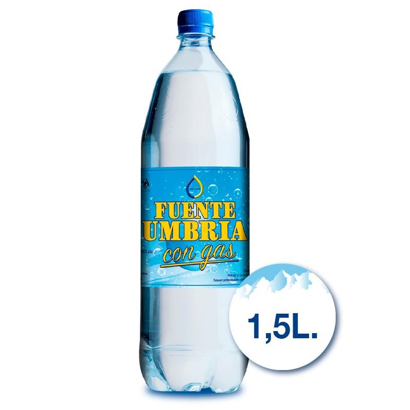 VARIOS - AGUA FUENTE UMBRIA 1.5L. CON GAS