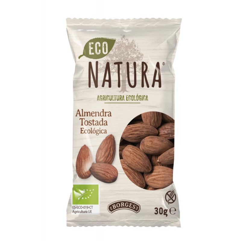 VARIOS - ALMENDRA TOSTADA PIEL ECO 30GR. BORGES