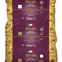 VARIOS - PENNE RIGATE 3KG. ORTALLI BORGES