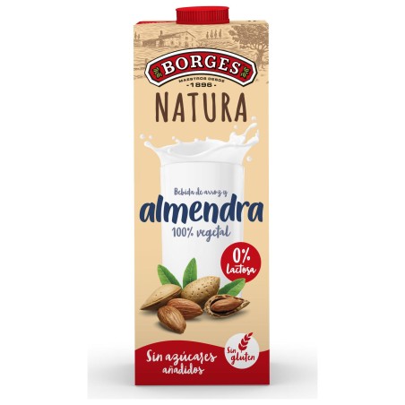 VARIOS - LECHE NATURA 1L. ALMENDRA 6 UD. BORGES