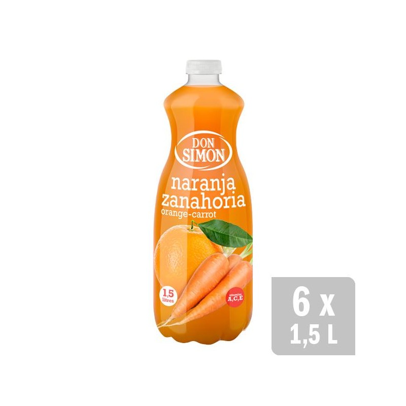 NECTAR DON SIMON NARANJA ZANAHORIA PET 1,5L.X6