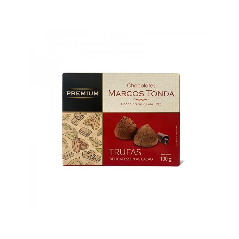 TRUFAS DELICATESSEN AL CACAO 100GR. MARCOS TONDA