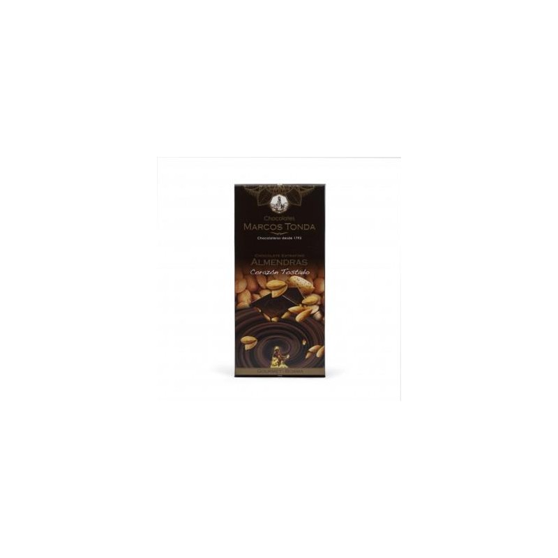 CHOCOLATE NEGRO ALMENDRA GOURMET 125GR. MARCOS TONDA