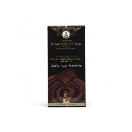 CHOCOLATE NEGRO 85% CACAO 100GR. MARCOS TONDA