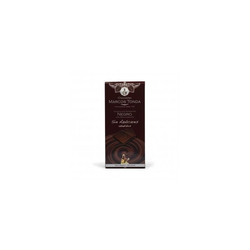 CHOCOLATE NEGRO SIN AZÚCAR GOURMET 125GR. MARCOS TONDA