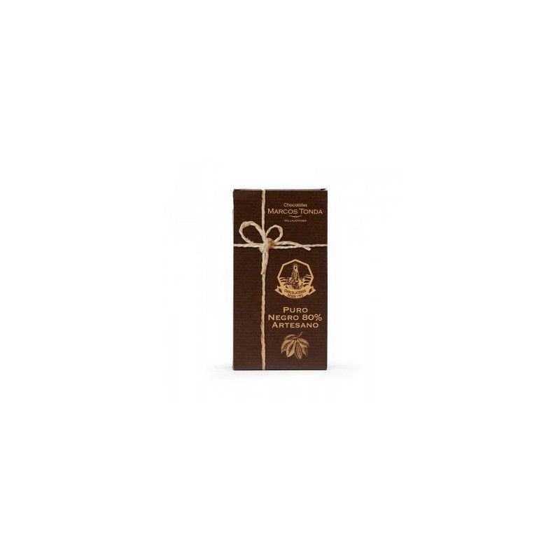 CHOCOLATE ARTESANO 80% CACAO ESTUCHE 100GR. MARCOS TONDA