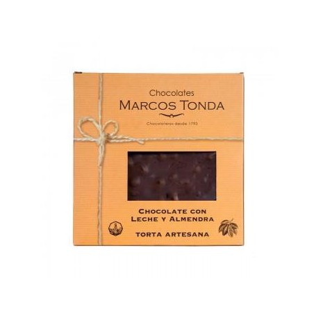 TORTA CHOCOLATE LECHE Y ALMENDRA 200GR. MARCOS TONDA