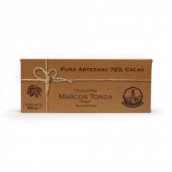 CHOCOLATE PURO ARTESANO 72% CACAO 500GR. MARCOS TONDA