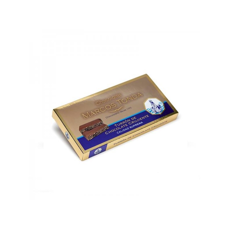 TURRON CHOCOLATE CRUJIENTE SUPREMA 250GR. MARCOS TONDA