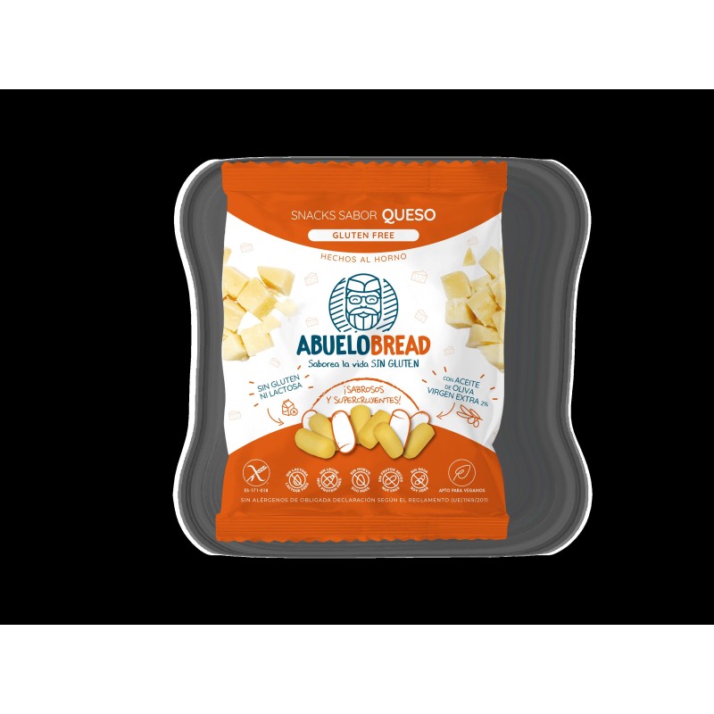 SNACKS QUESO SIN GLUTEN ABUELO BREAD 50GR.