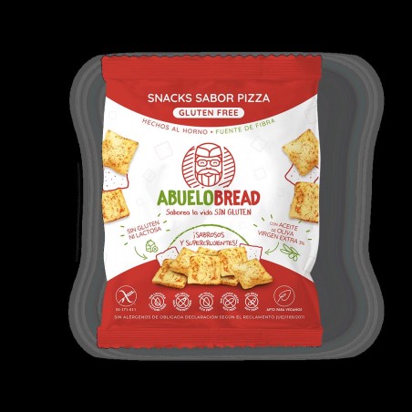 SNACKS PIZZA SIN GLUTEN ABUELO BREAD 50GR.