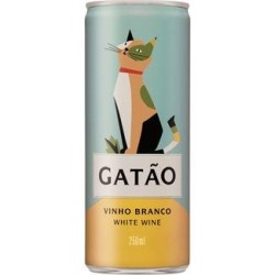 VINO GATAO LATA BLANCO 250ML. 24UDS.