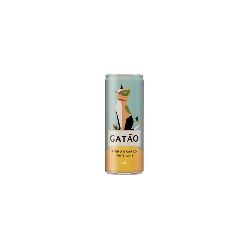 VINO GATAO LATA BLANCO 250ML. 24UDS.