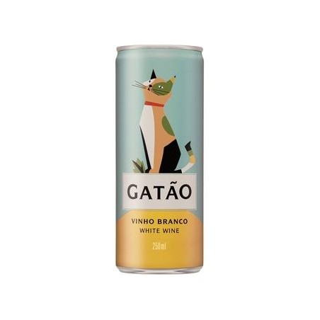 VINO GATAO LATA BLANCO 250ML. 24UDS.